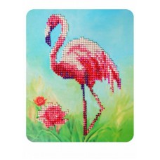 M013/Розовый фламинго- алмазная картина