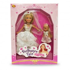 Кукла Невеста Brilliance Fair, в наборе 2 шт 26,7 см и 10,2 см (FUNVILLE, 240159)