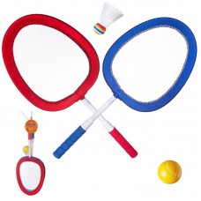 Спортивная игра ABtoys Бадминтон и теннис 2в1 4 предмета, в сетке