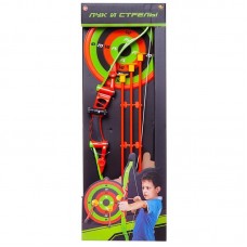 Игровой набор Abtoys Лук со стрелами на присосках, 3 стрелы, лук и мишень