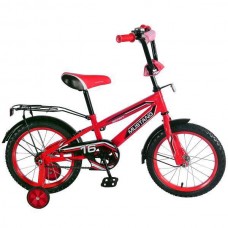 Велосипед детский «MUSTANG», размер колес 16 дюймов, цвет красно-черный.