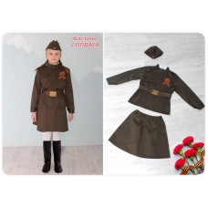 Военный костюм для девочек ОмЗЭТ Солдат, рост 116