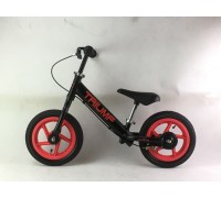 Беговел AL-1201TW Triumf Active на надувных колесах и с ручным тормозом  черный матовый