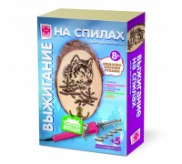 Выжигание на спилах с крючком Волк