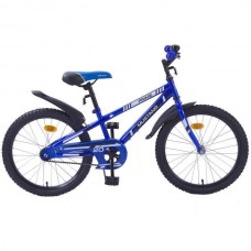 Велосипед подростковый «MUSTANG», модель «PRIME», размер колеса 20 дюймов, цвет сине-черный.