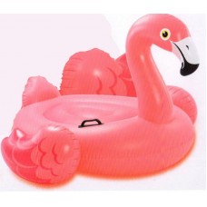 Плот надувной "Pink Flamingo Pide-On" (Фламинго), для бассейна и моря,от 3 лет, 142x142x96,5см
