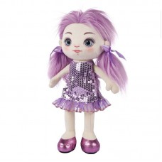 Кукла Maxitoys Василиса в Фиолетовом Платье, 35 см, мягконабивная в Коробке