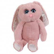 Реснички. Кролик розовый 20 см, игрушка мягкая