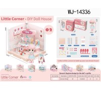 Модульный домик (собери сам), 1 секция. Мини-кукла в кондитерской, в наборе с аксессуарами