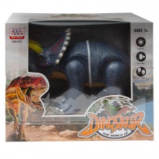 Динозавр Трицератопс, световые и звуковые эффекты, 3 цвета в ассортименте.