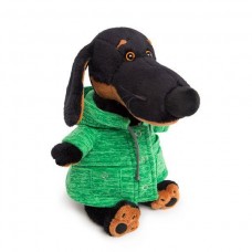 Собака Ваксон в зеленой куртке "B&Co" 29 см