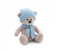 Мягкая игрушка Orange Toys Медведь Топтыжкин серый шапка / шарф 17 см