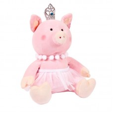 Свинка принцесса с короной, 22 см.