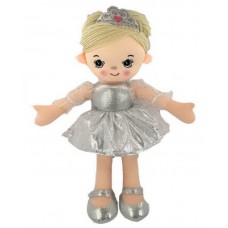 Кукла мягконабиваная, балерина, 30 см, цвет серебристый