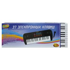 Детский синтезатор (пианино электронное) с микрофоном, 37 клавиш, 53 см (ABtoys. DoReMi, D-00025(SD981B))