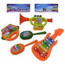 Набор игрушечных музыкальных инструментов, 5 предметов (ABtoys. DoReMi, D-00046)