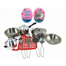 Набор посуды металлической для кухни "Помогаю маме", 11 предметов (ABtoys. Помогаю Маме, PT-00265(WK-B0954))