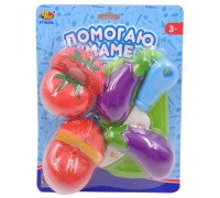 Набор продуктов для резки на липучке "Помогаю Маме", 8 предметов (ABtoys. Помогаю Маме, PT-00394)