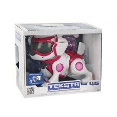 Собака TEKSTA - PUPPY (розовая) интерактивная, с аксессуарами, на батарейках, в коробке 25,4x17x24см