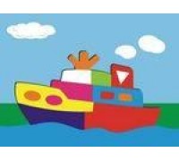 Рамка-пазл "Кораблик"