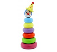 Пирамидка "Клоун" 6 колец (Alatoys, ПКЛ03)