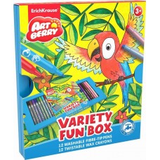 Набор для творчества Artberry: 12 фломастеров+12 выкручивающихся мелков Variety Fun Box