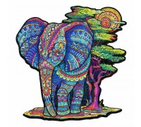 Пазл Zufa Слон M, деревянный, фигурный 197 элементов