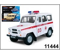 Машинка металлическая UAZ 31514 скорая помощь 1:36 (AUTOTIME, 11444)