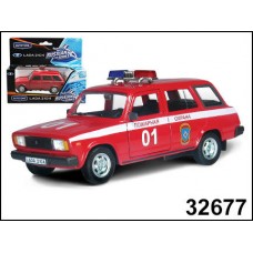 Машинка металлическая LADA 2104 пожарная охрана 1:36 (AUTOTIME, 32677)
