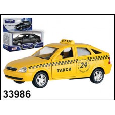 Машинка металлическая LADA PRIORA такси 1:36 (AUTOTIME, 33986(33986W-RUS))