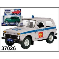 Машинка металлическая LADA 4x4 полиция 1:36 (AUTOTIME, 37026(6177W-RUS))