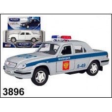 Машинка металлическая ГАЗ-31105 ВОЛГА полиция 1:43 (AUTOTIME, 3896W-RUS)