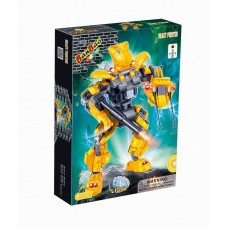 Конструктор Робот, эл\мех. (желтый) 215 деталей, со световыми эффектами, 33x24x7см Banbao (Банбао) (BANBAO, 6311)