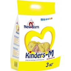 Стиральный порошок Бархiм/Бархим для детского белья с первых дней жизни Kinders-M New Born 3 кг. Машинная и ручная стирка