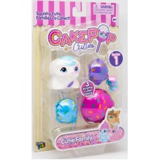 Набор игрушек Cake Pop Cuties Families, 1 серия, Котята и Щенки в ассортименте, 3 штуки в наборе