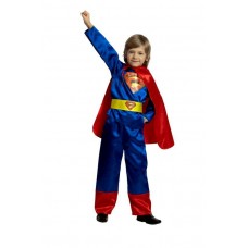 Костюм карнавальный Супермен (текстиль) размер 26 (детский) (Батик, 8028-26)