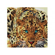 Мозаика алмазная на раме Леопард 30*30 см