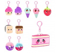 Squeezamals (Скуизамалс), Серия "Food", фигурки десертов с каробином, 6,5 см, 12 видов в ассортименте, 24 шт. в дисплее, ЦЕНА ЗА ШТУКУ
