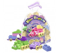 Конструктор "Кноп-Кнопыч"61 деталь. (Пастель) (БИПЛАНТ, 11114)