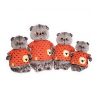 Басик в оранжевой футболке в рыбки с львенком 22 см