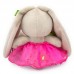 Зайка Ми c букетом в розовой юбке (малыш), 15 см