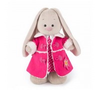 Зайка Ми в платье и розовой дубленке (малая), 25 см