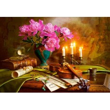Пазл Castorland 1500 деталей, Натюрморт-скрипка, цветы (Castorland, C-151530)