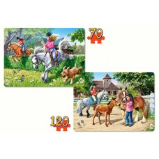 Пазл Castorland 2 Puzzle 70х135 Верховая езда (Castorland, C2-021062)