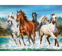 Пазл Castorland Животные 2000 Бегущие лошади