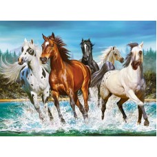 Пазл Castorland Животные 2000 Бегущие лошади