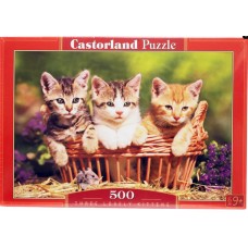 Пазл Castorland 500 деталей, Три котенка 47*33 см (Castorland, В-51168)