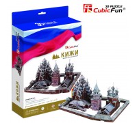 Пазлы объёмные Кижи (Россия) (CubicFun, MC163h)