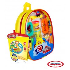 Набор Play doh "Рюкзачок для творчества", 4 маркера, 4 цветных карандаша, 4 цвета пасты для лепки. (D`arpeje Toys`n`fun, CPDO012)