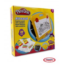 Набор Play-doh "Креативная студия", доска для рисования, 4 восковых мелка, 10 листов для раскрашивания, губка, 4 мелка. (D`arpeje Toys`n`fun, CPDO104)